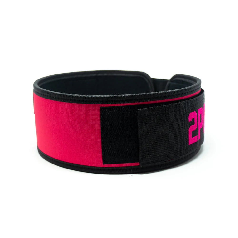 2Pood Flare 4 Weightlifting Belt Red Neon