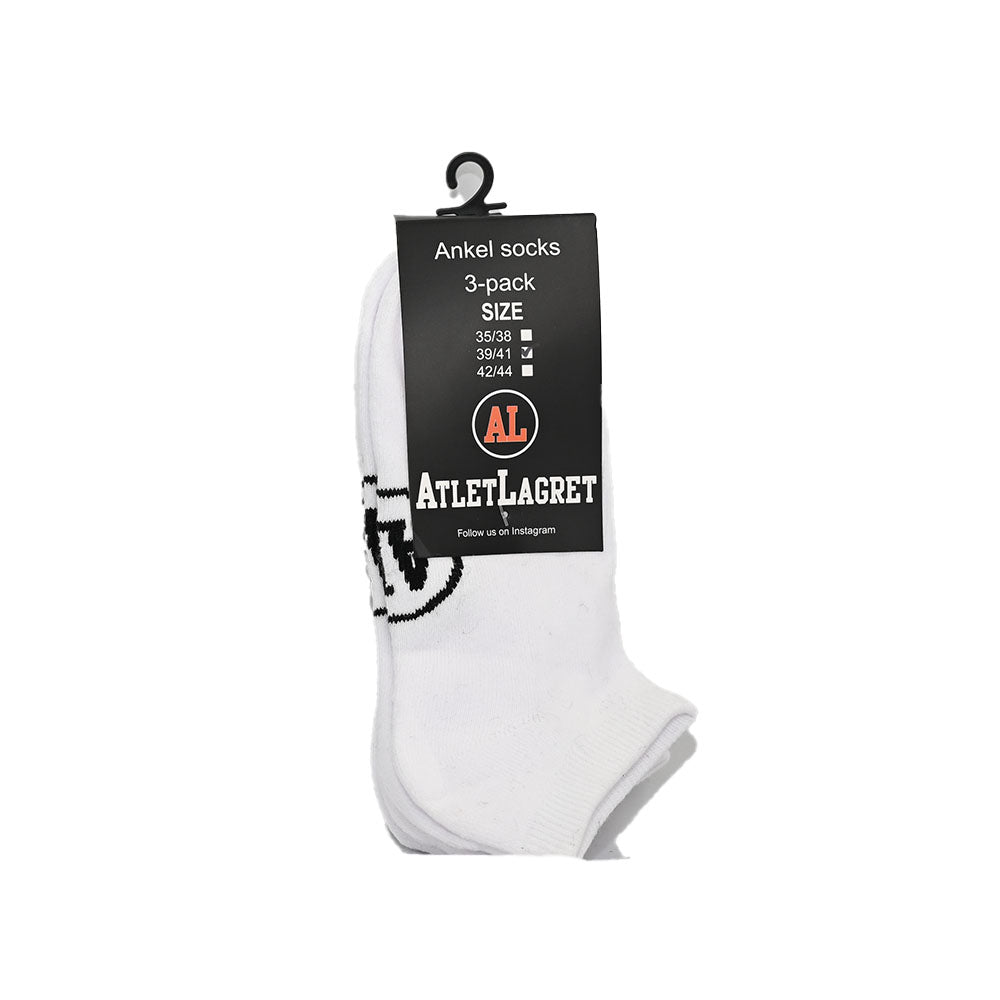 AL Ankelsocka 3-pack White