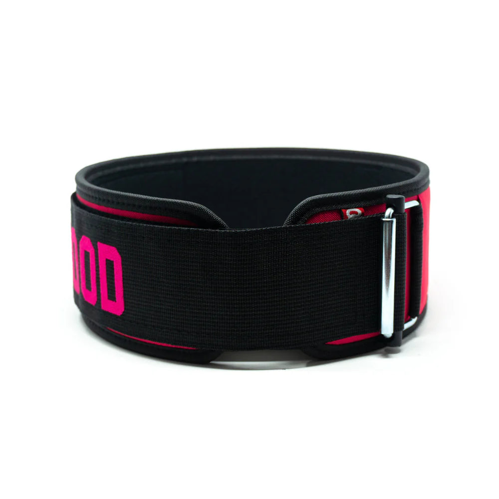 2Pood Flare 4 Weightlifting Belt Red Neon