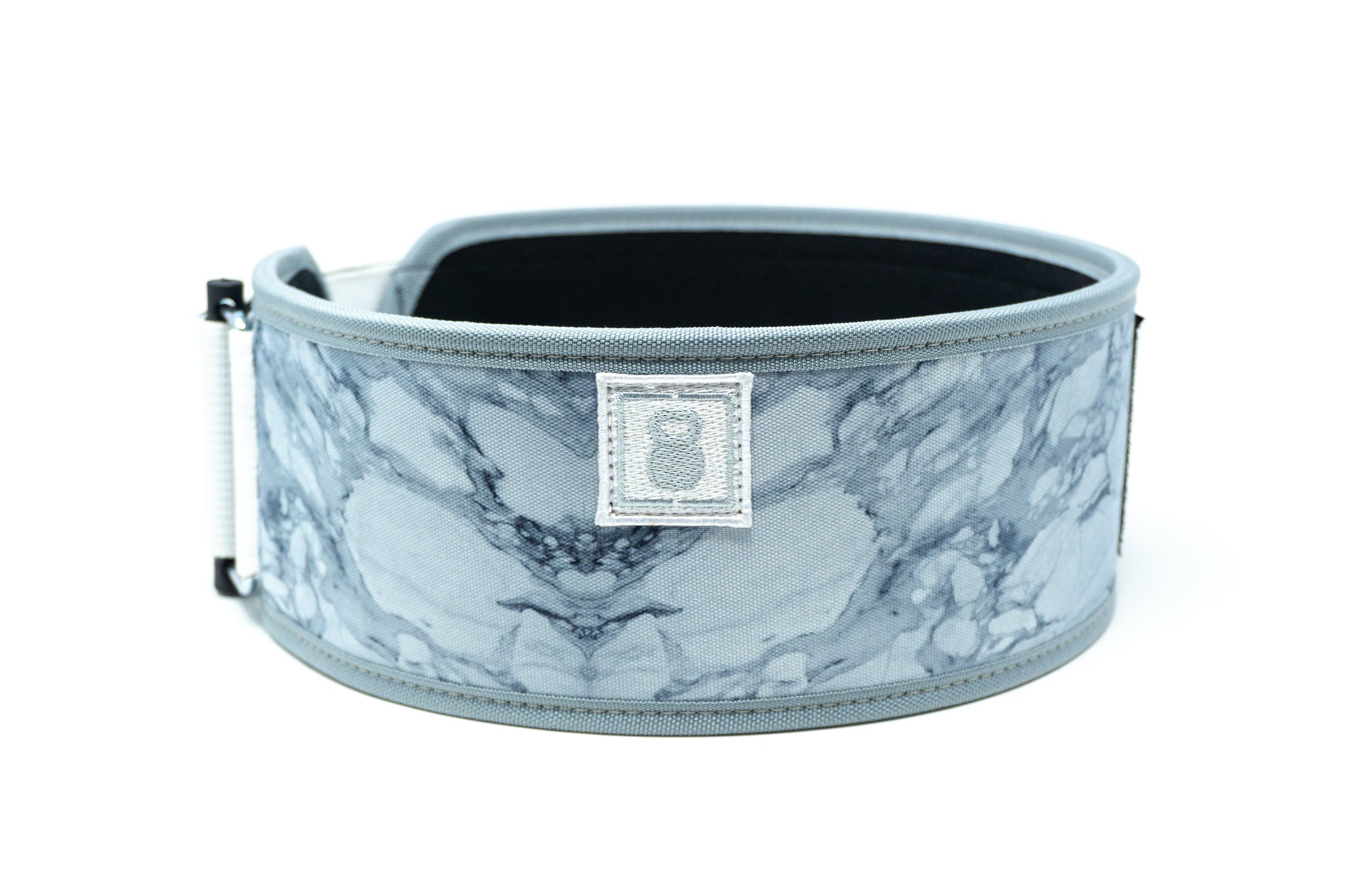 2Pood Marble White 4 Straight Weightlifting Belt