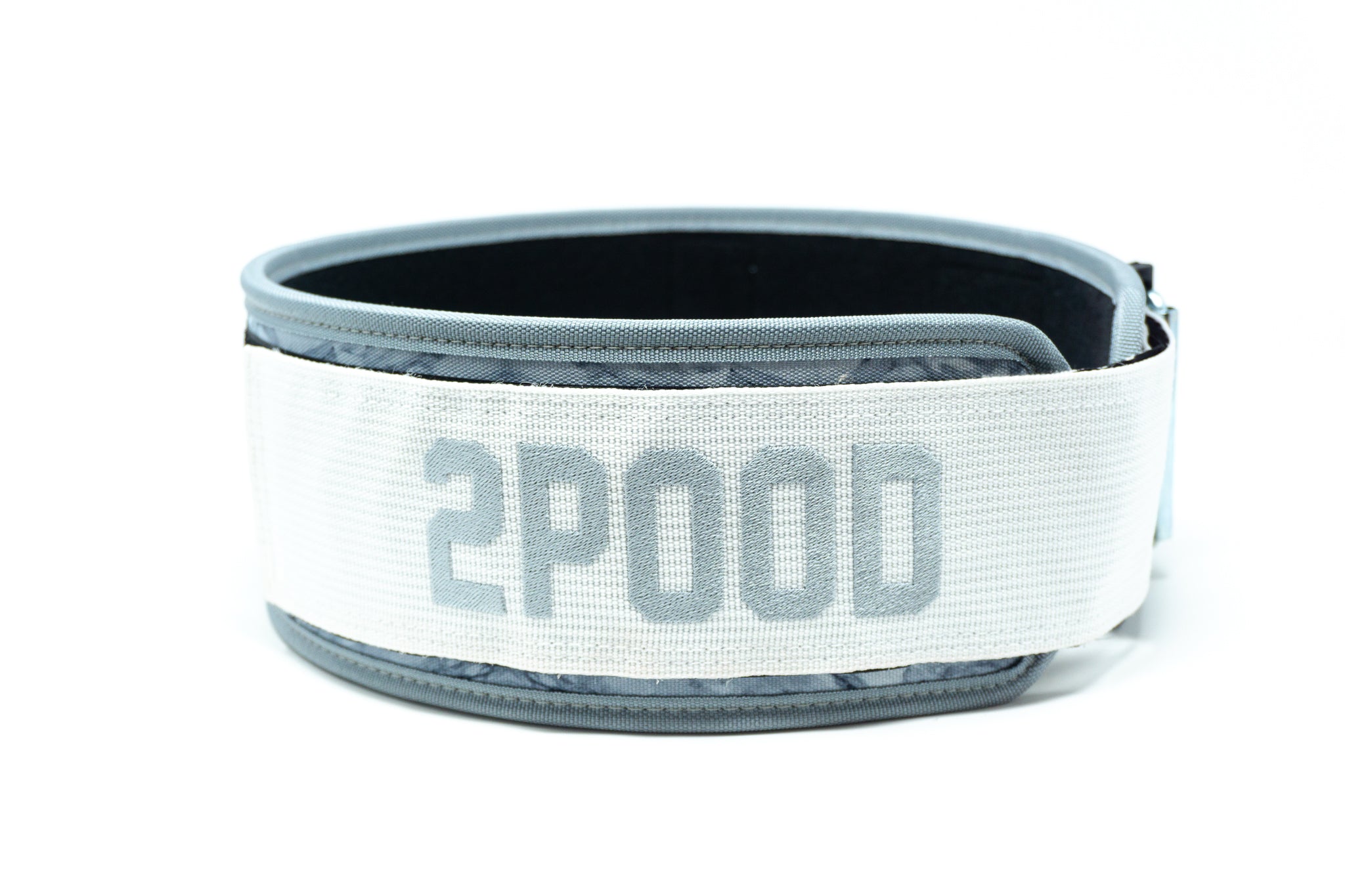 2Pood Marble White 4 Straight Weightlifting Belt