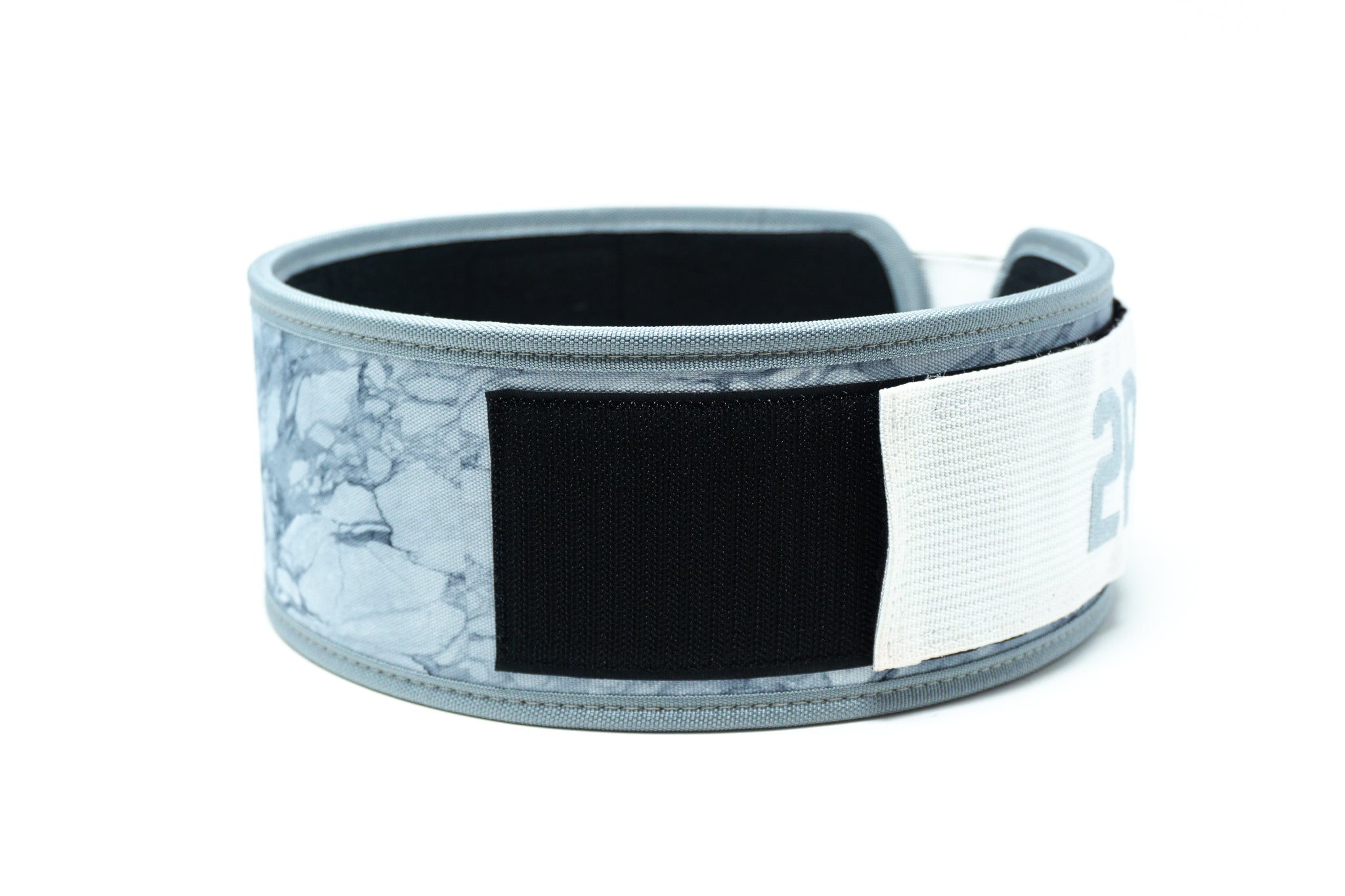 2Pood Marble White 4 Straight Weightlifting Belt