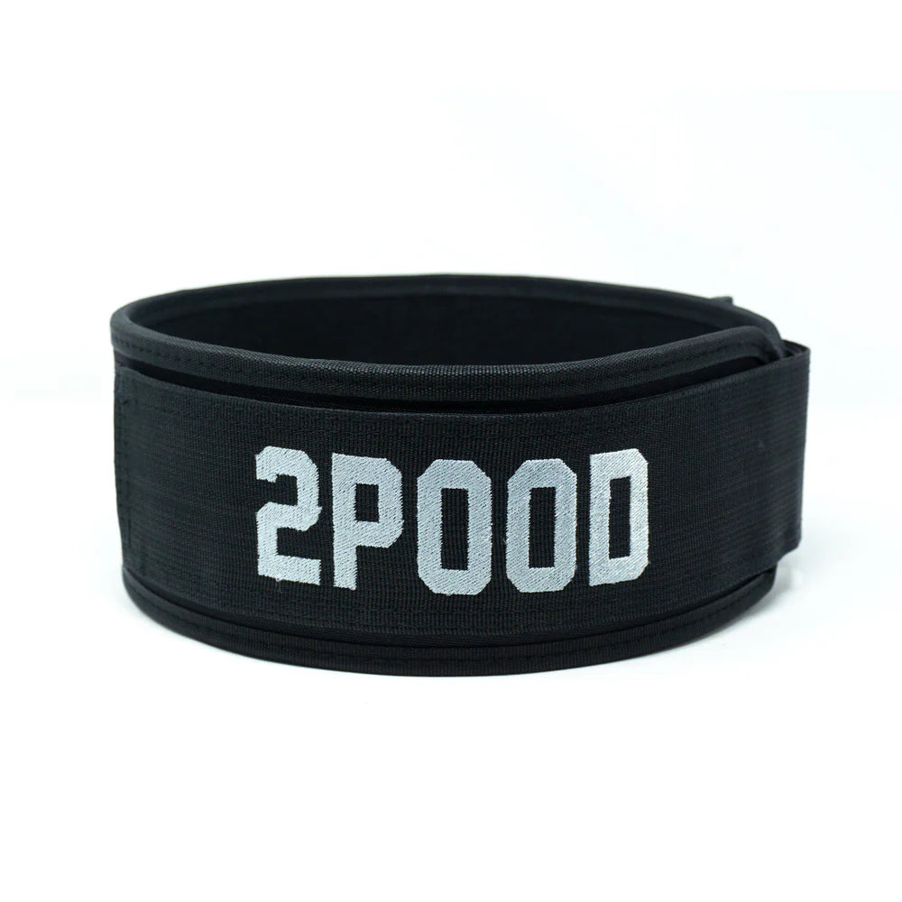 2Pood Mentality is Everything 4 Weightlifting Belt - Black