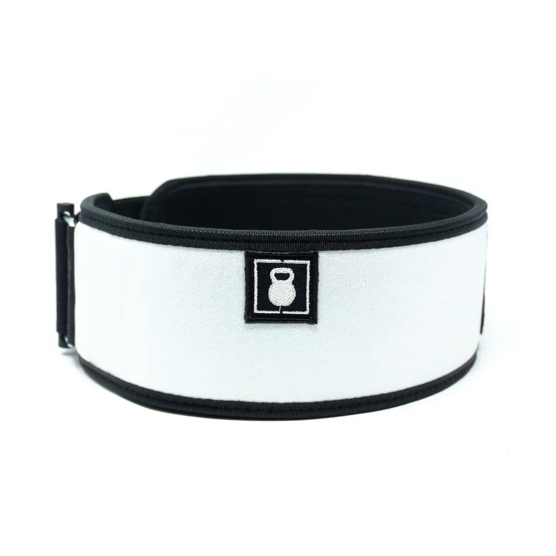 2Pood Sparkler White 4 Weightlifting Belt