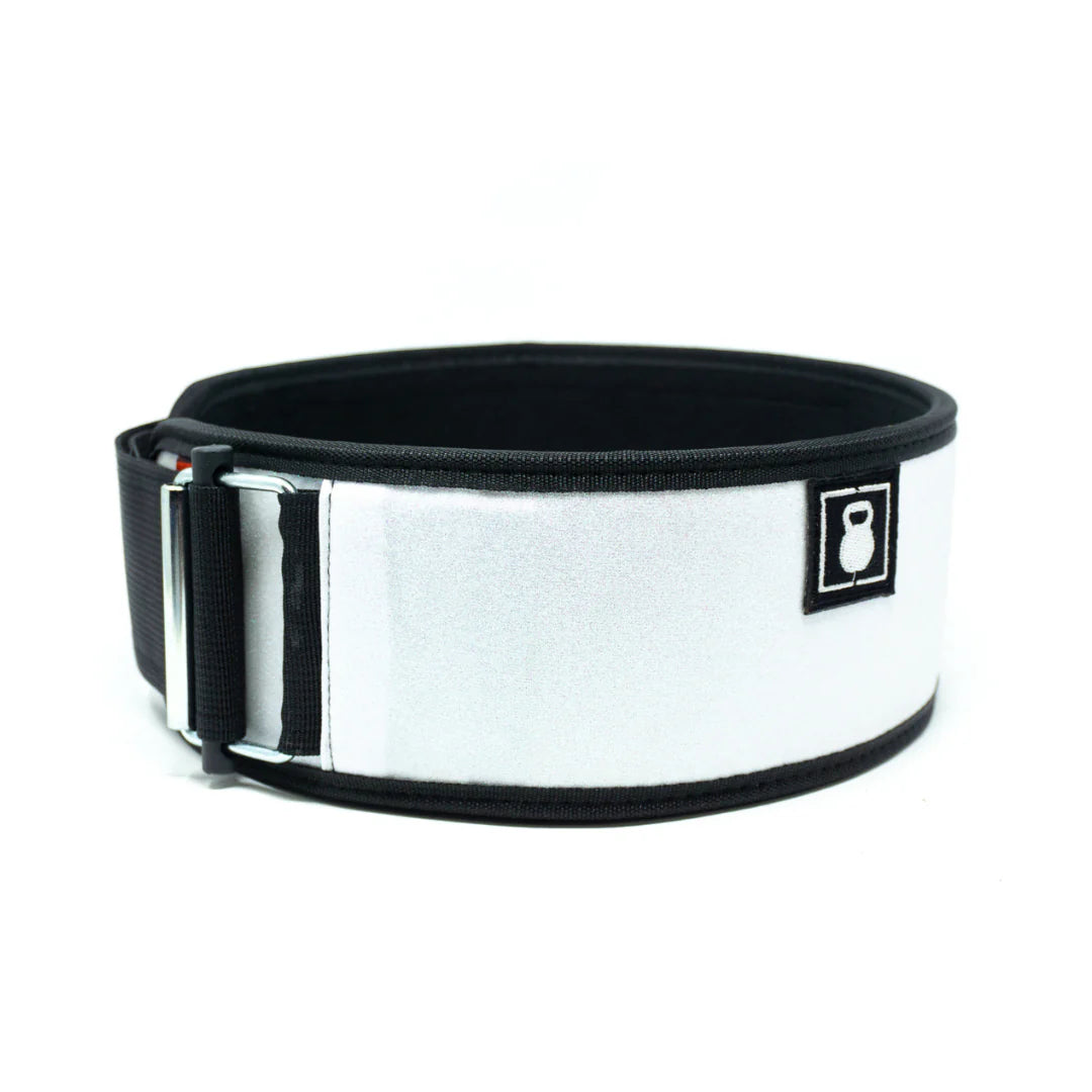 2Pood Sparkler White 4 Weightlifting Belt