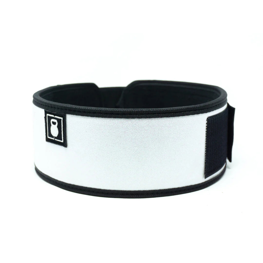 2Pood Sparkler White 4 Weightlifting Belt
