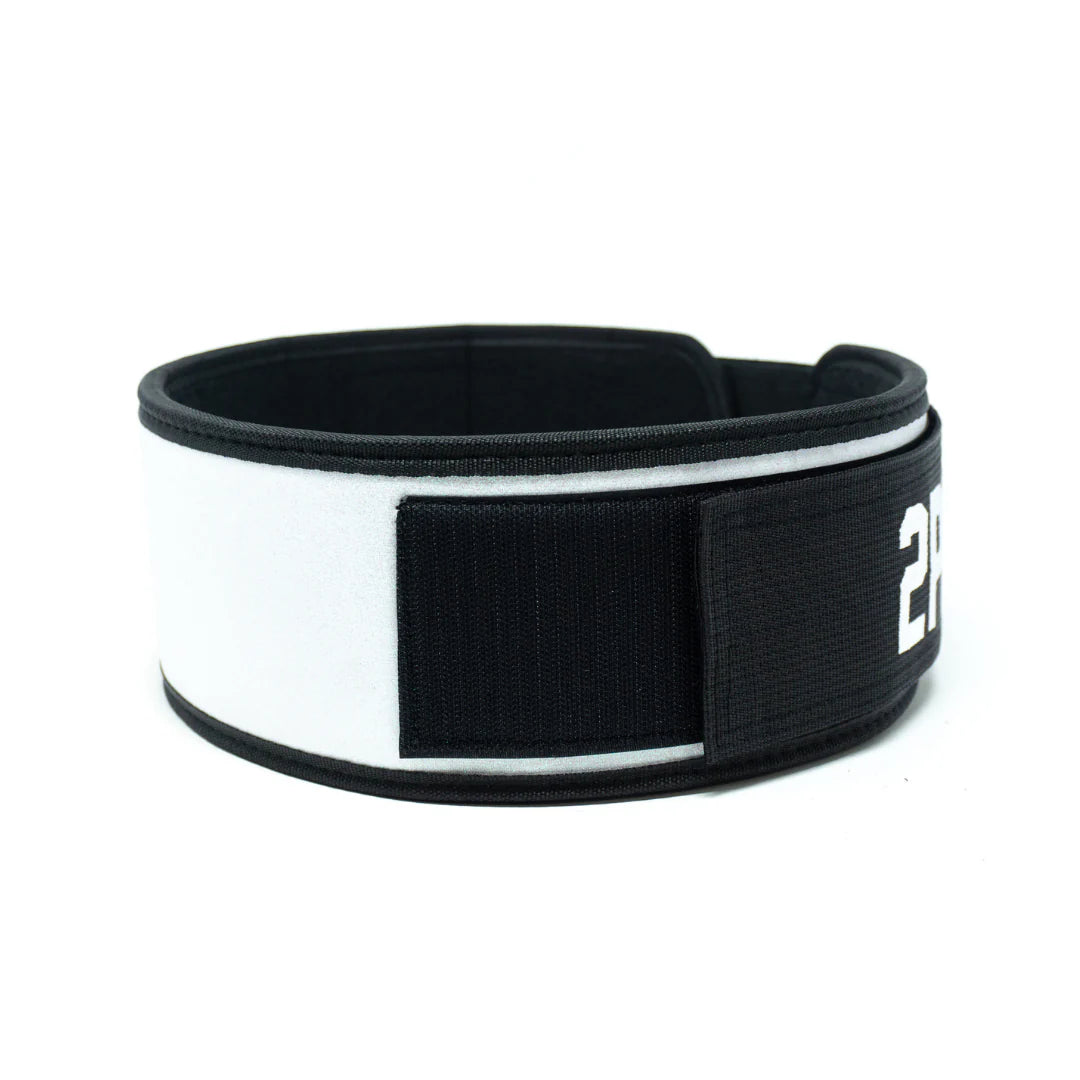 2Pood Sparkler White 4 Weightlifting Belt