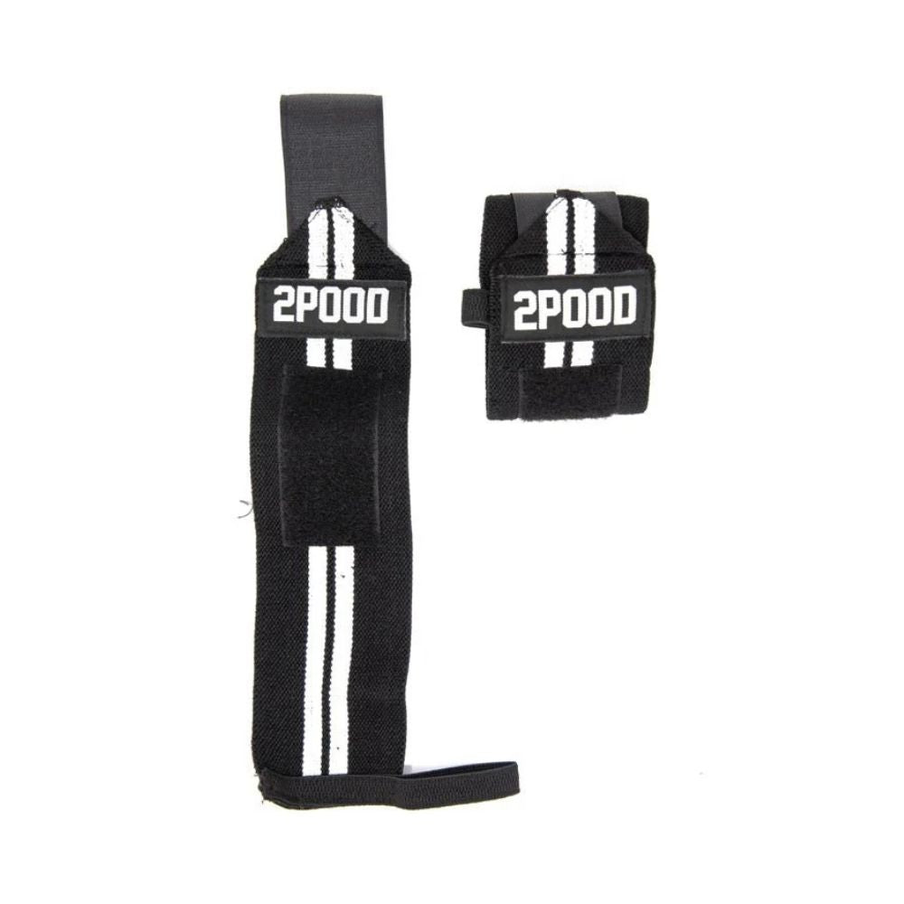 2Pood Wrist Wraps White