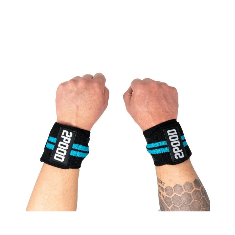 2Pood Wrist Wraps - Blue