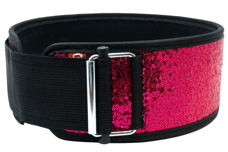 2Pood Bombshell (Sparkle) 4 Weightlifting Belt Pink