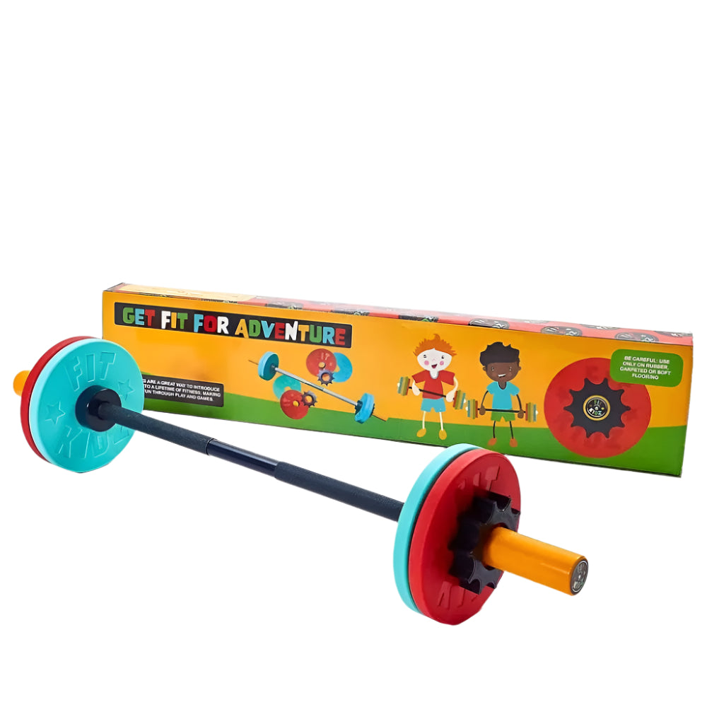 Fit kidz Barbell & Bumper Plate