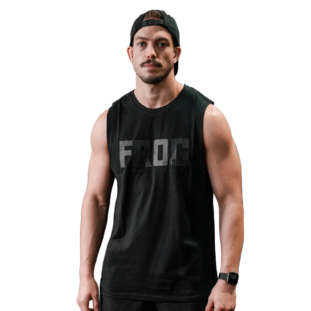 Frog Grips Muscle Tee Unisex - Black