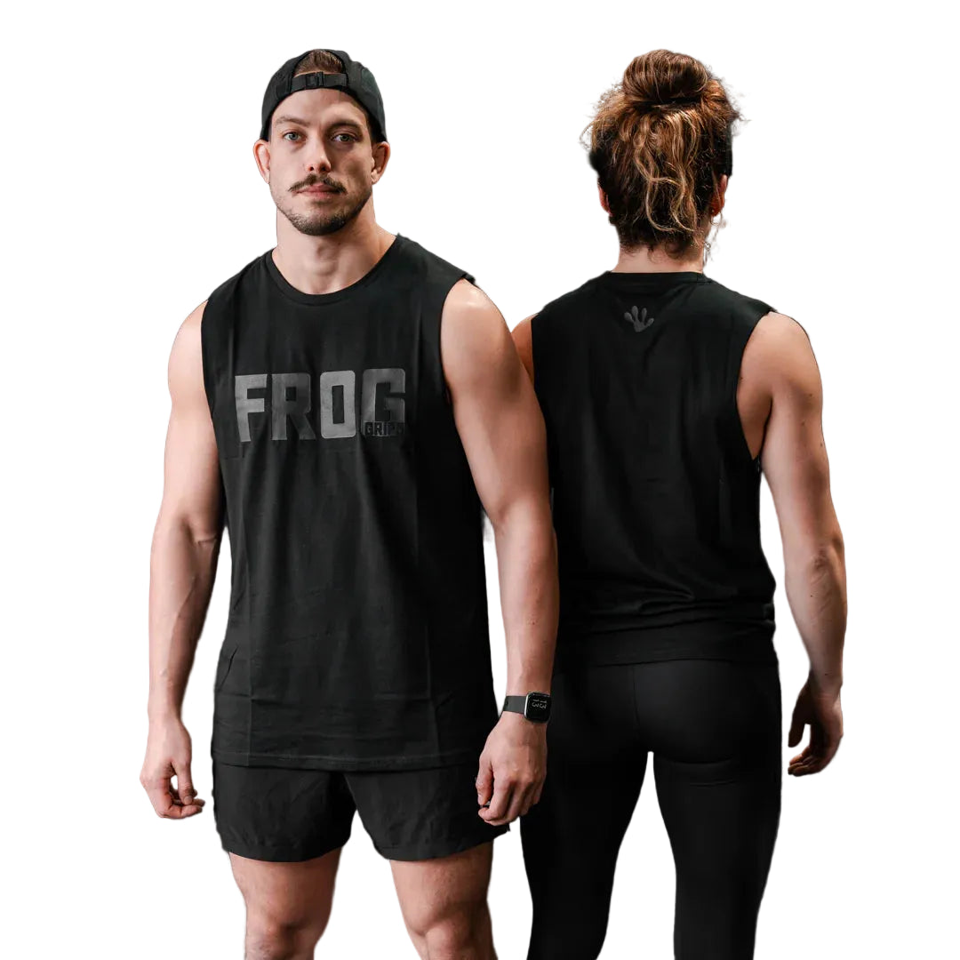 Frog Grips Muscle Tee Unisex - Black