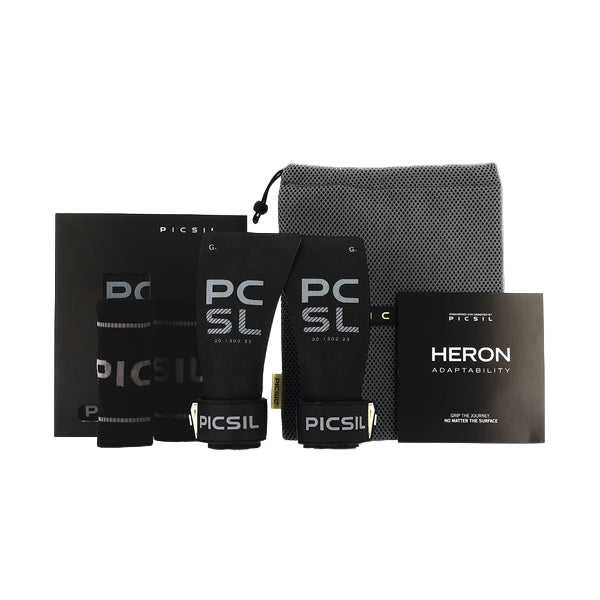 PICSIL Heron Griffe – Crossfit-Handschuhe Ohne/ Mit Magnesium, Hybrid-Grip Aus PU, Aramid & Mikrofaser, Mit Baumwollarmbändern – Für Gym, Boxen, Gewichtheben – Unisex