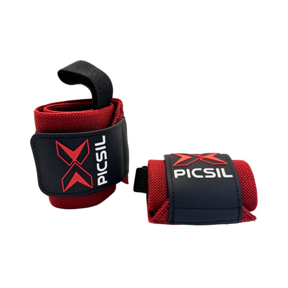 Picsil Wrist Wraps Red X