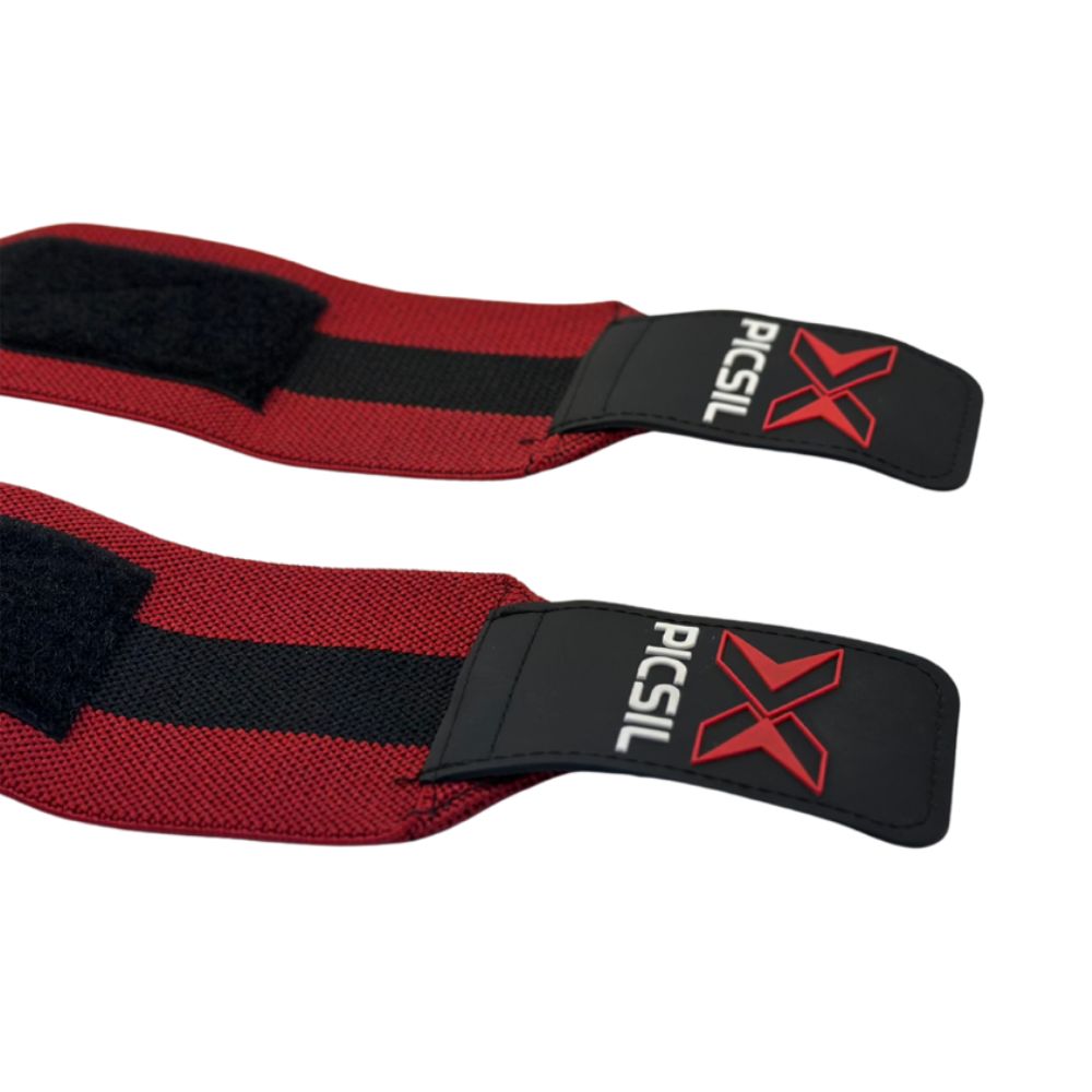 Picsil Wrist Wraps Red X