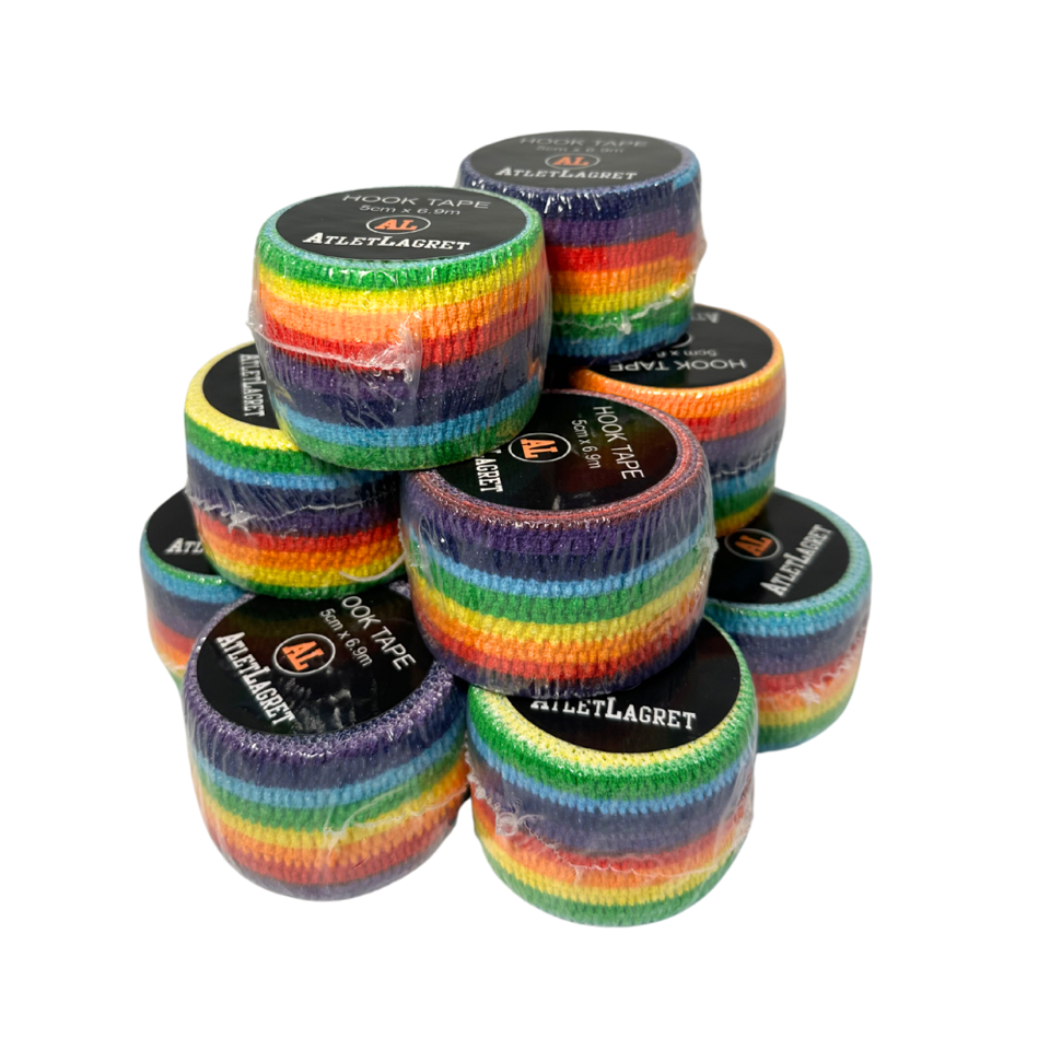 AL Hook Tape Rainbow 12p          Halv  kartong = 55.75 / styck