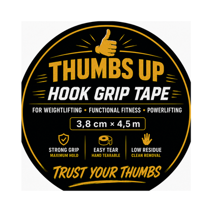Thumbs Up Hook Grip Tape Red 3-Pack (38.33/st)