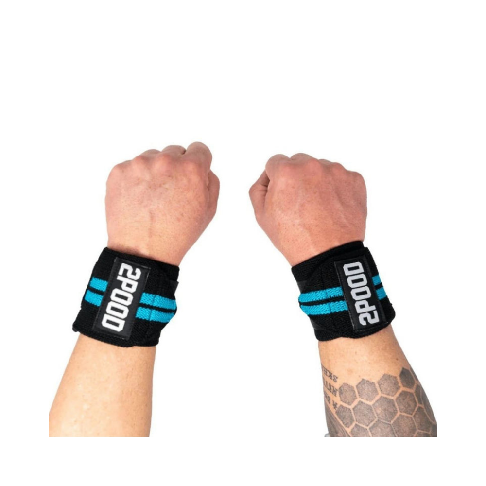2Pood Wrist Wraps - Blue