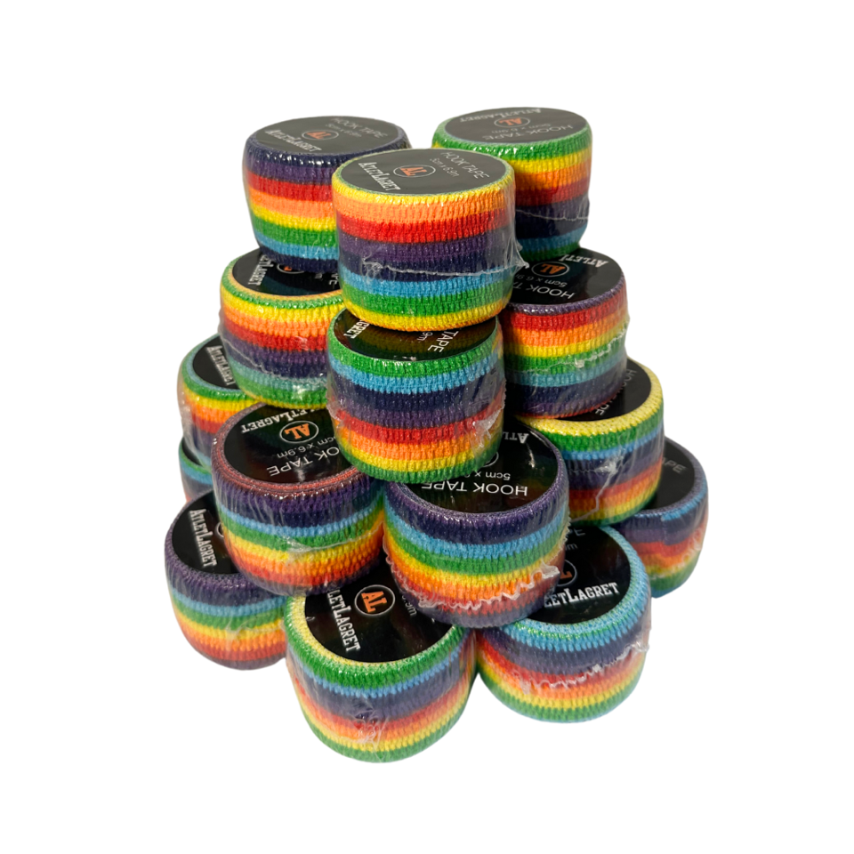AL Hook Tape Rainbow 24p          Hel kartong = 49.95 / styck