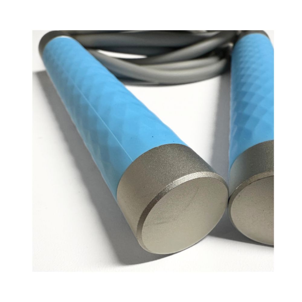 AL Heavy Jump Rope Silikonhandtag Blue