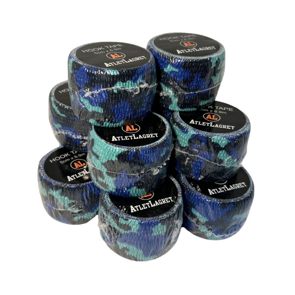 AL Hook Tape Blue Camo 12p        Halv kartong = 55.75 / styck