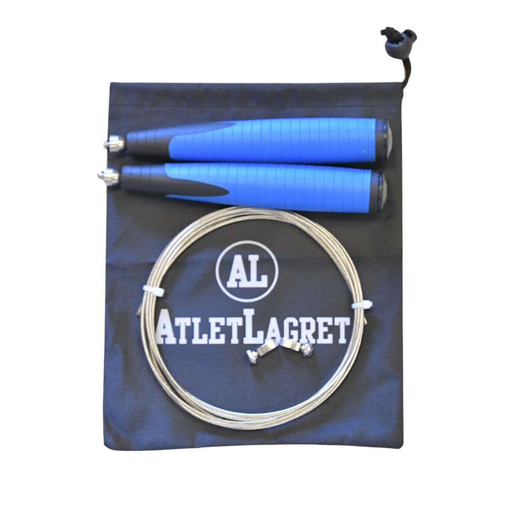 AL Jump Rope silikon Handtag Blue