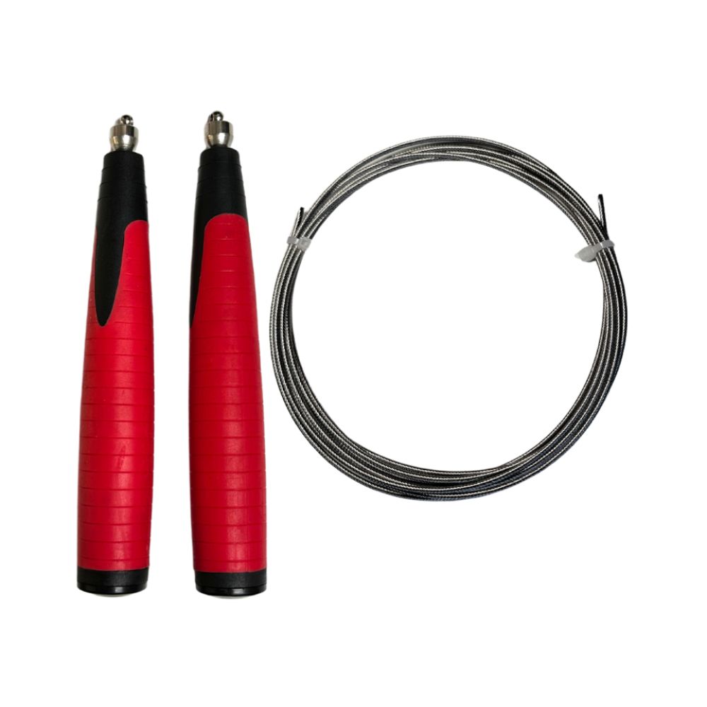 AL Jump Rope Silikon Handtag Red