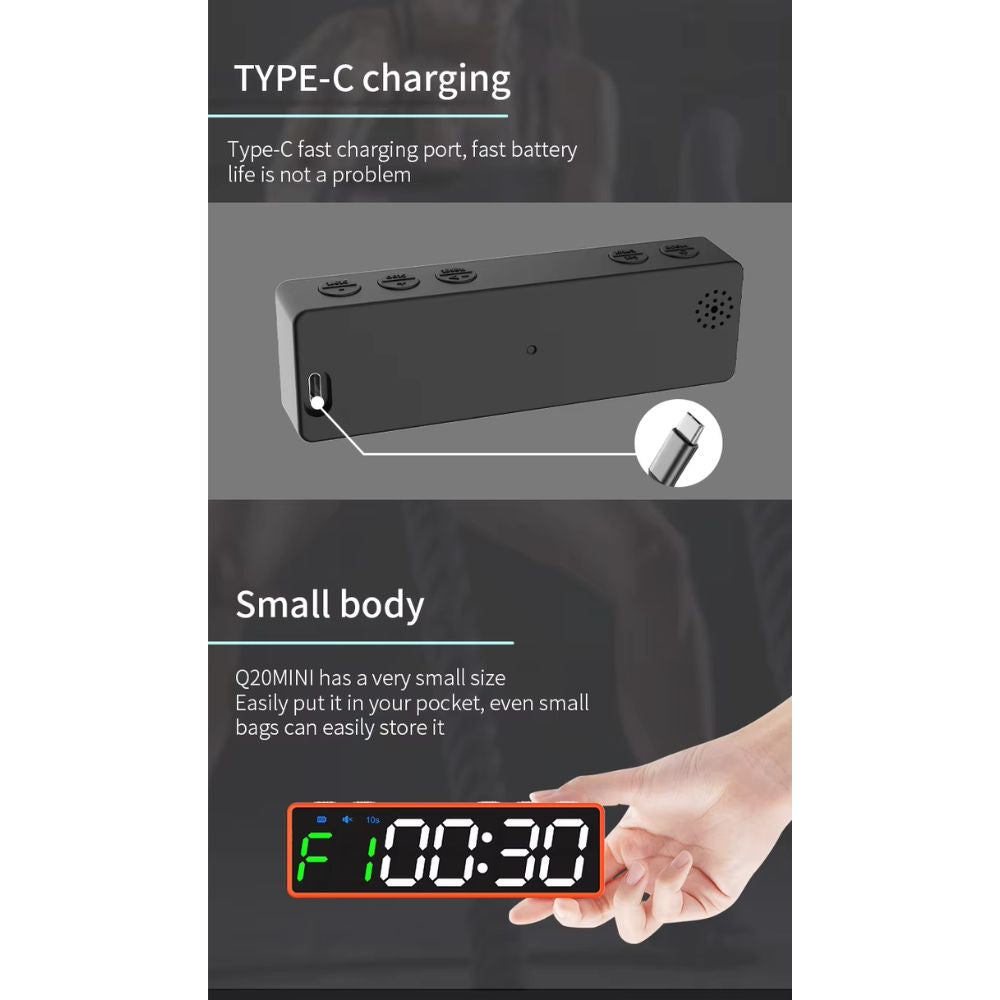 AL Portabel Timer Q10 Mini - Black