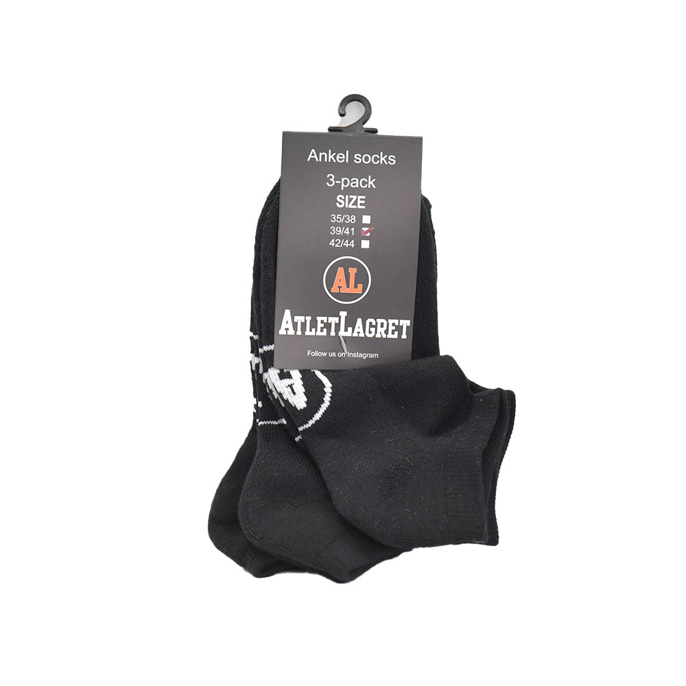 AL Ankelsocka 3-pack Black