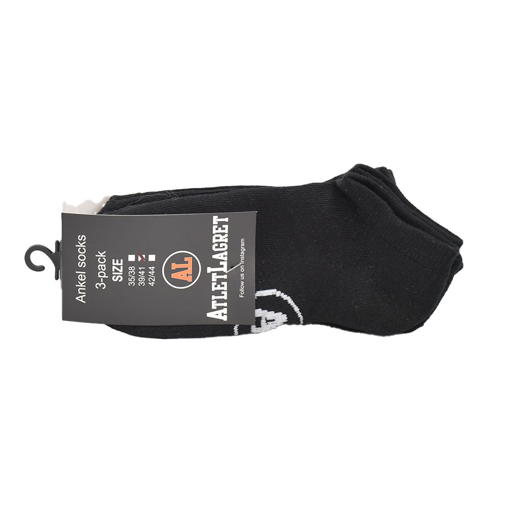 AL Ankelsocka 3-pack Black