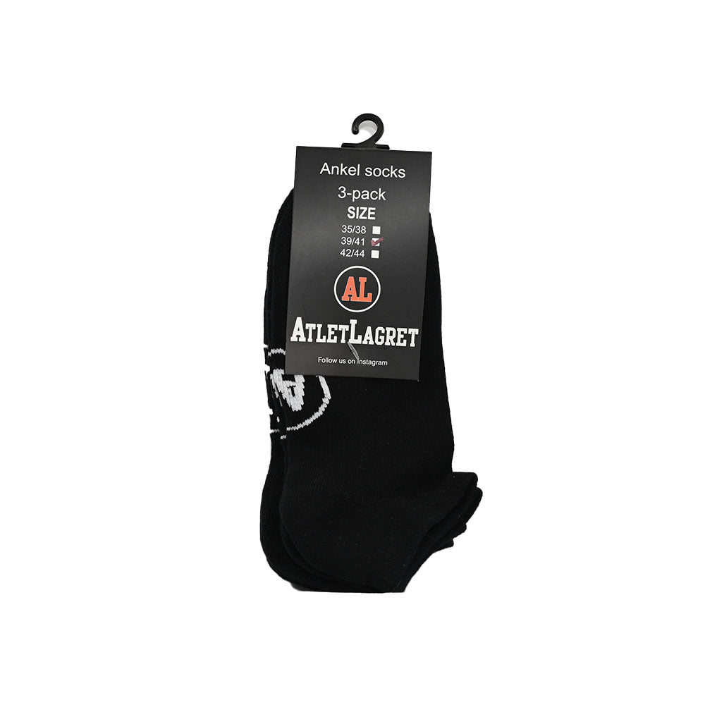 AL Ankelsocka 3-pack Black