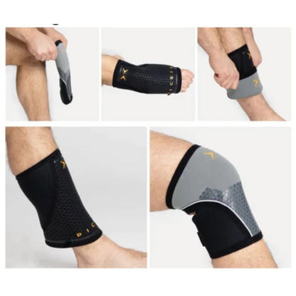 Picsil Knee Sleeves Performance 7mm Hex Tech Grey