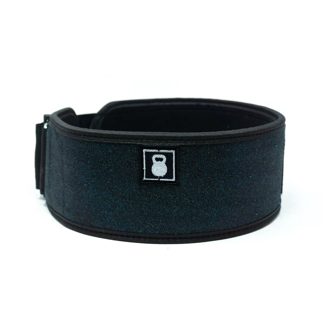 2Pood Cosmic 4 Weightlifting Belt - Black Glitter