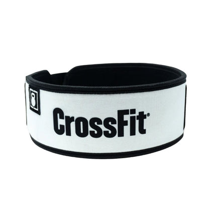 2Pood CrossFit® 4 Straight Weightlifting Belt White