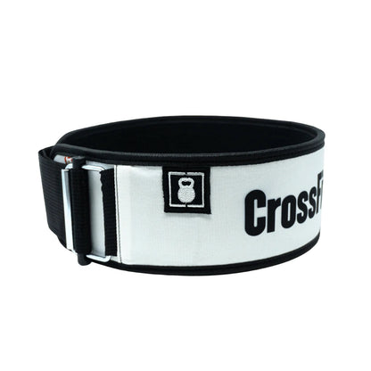 2Pood CrossFit® 4 Straight Weightlifting Belt White