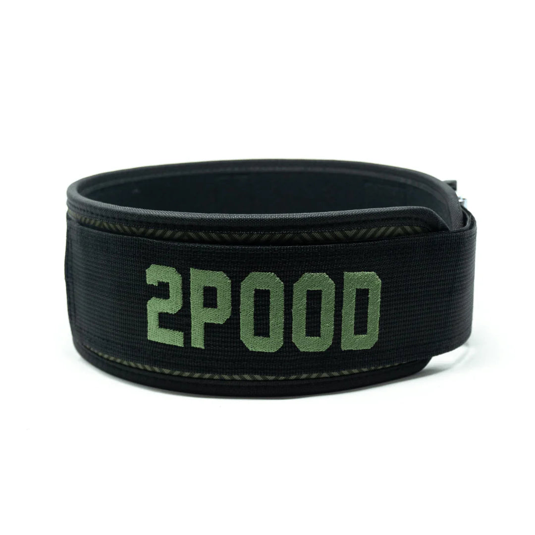 2Pood Forest 4 Weightlifting Belt Dk Green