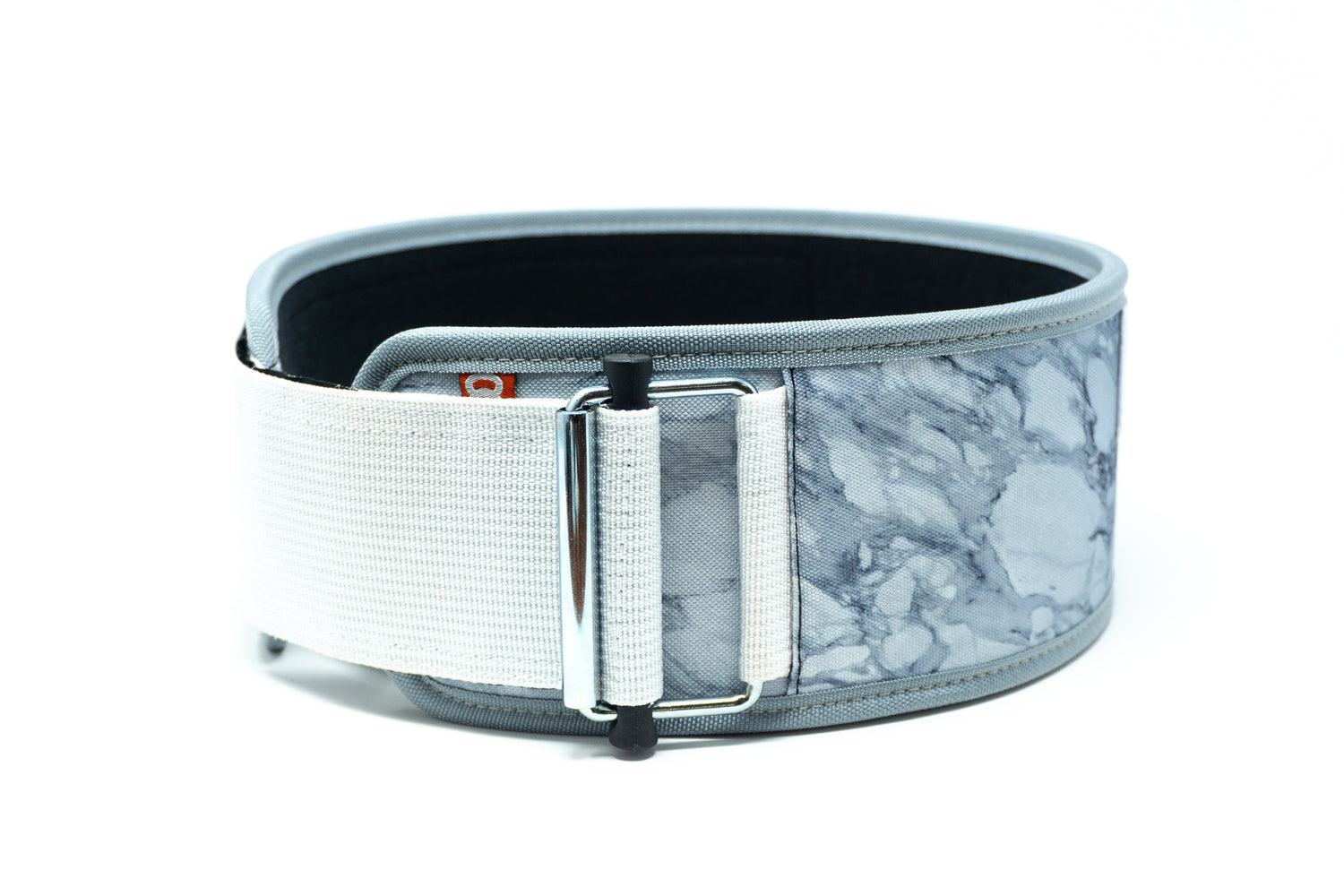 2Pood Marble White 4 Straight Weightlifting Belt