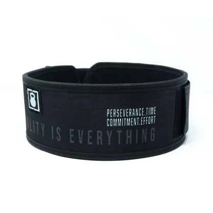 2Pood Mentality is Everything 4 Weightlifting Belt - Black
