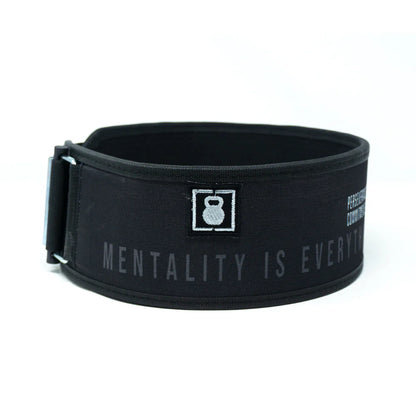 2Pood Mentality is Everything 4 Weightlifting Belt - Black