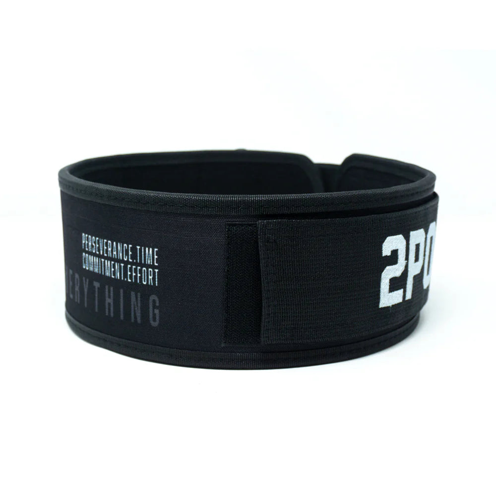 2Pood Mentality is Everything 4 Weightlifting Belt - Black