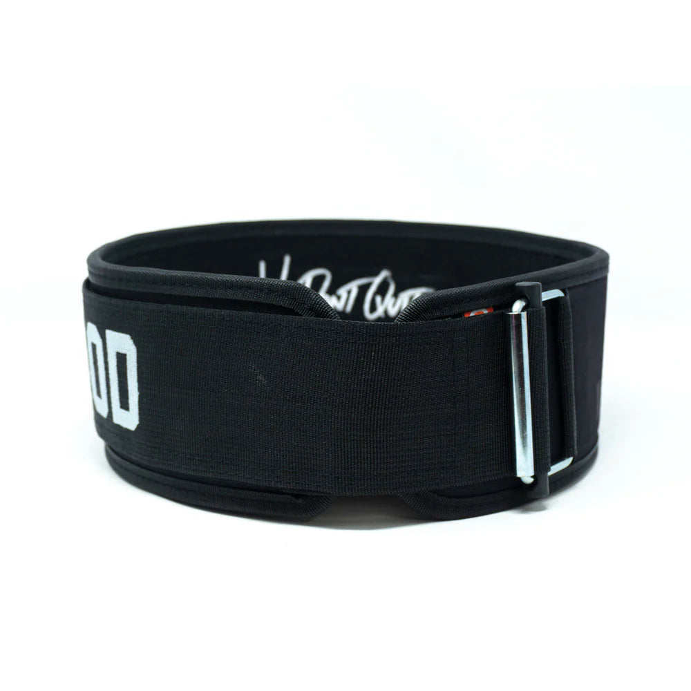 2Pood Mentality is Everything 4 Weightlifting Belt - Black