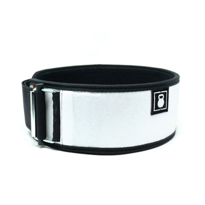 2Pood Sparkler White 4 Weightlifting Belt