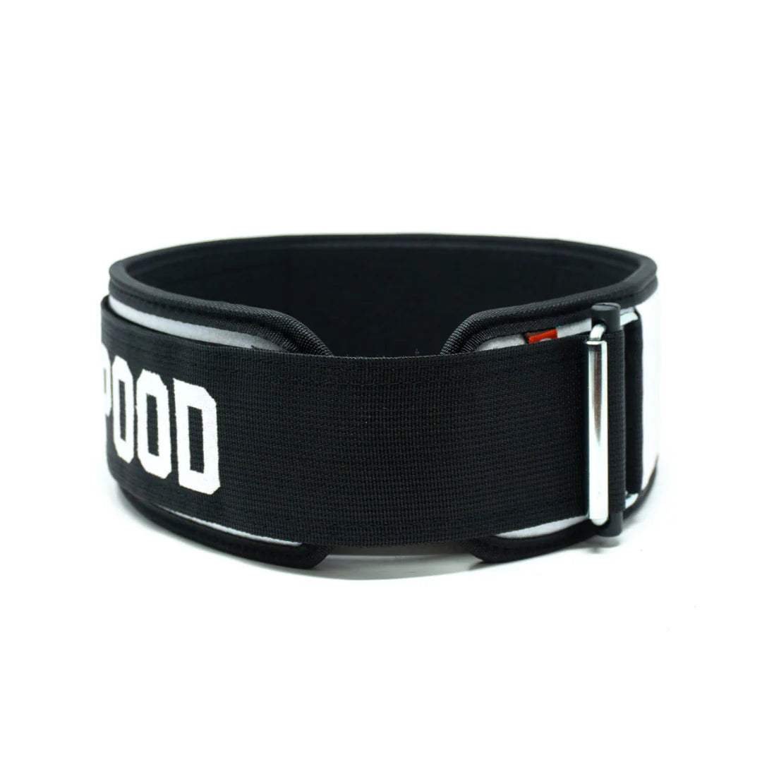 2Pood Sparkler White 4 Weightlifting Belt
