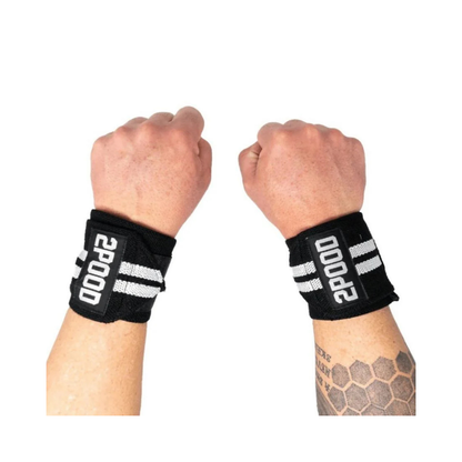 2Pood Wrist Wraps - White