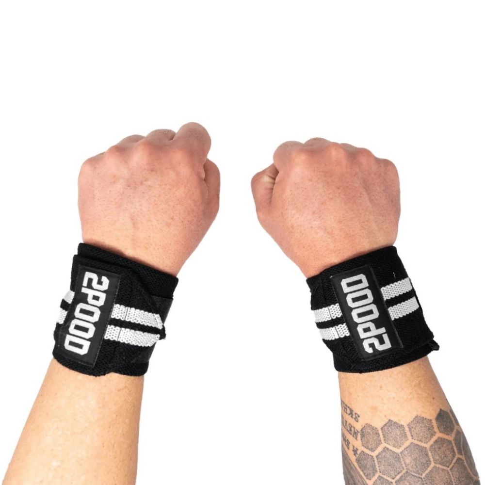 2Pood Wrist Wraps White