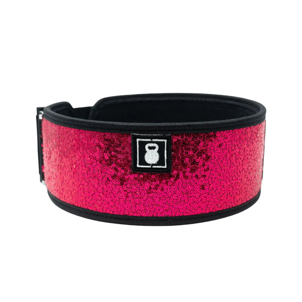 2Pood Bombshell (Sparkle) 4 Weightlifting Belt Pink