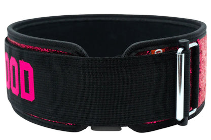 2Pood Bombshell (Sparkle) 4 Weightlifting Belt Pink