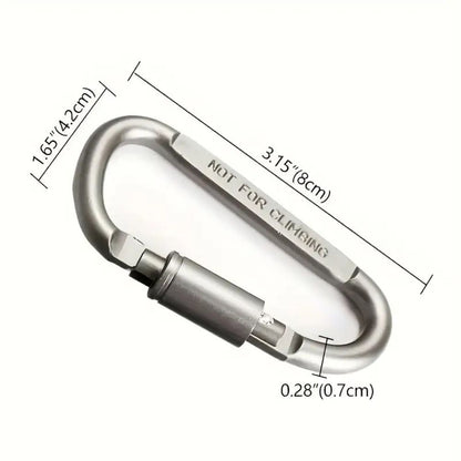 AL Carabiner Metal med skruvlås - Grey