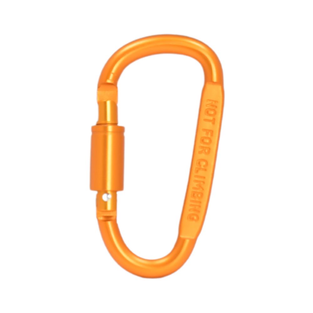 AL Carabiner Metal med skruvlås  - Orange